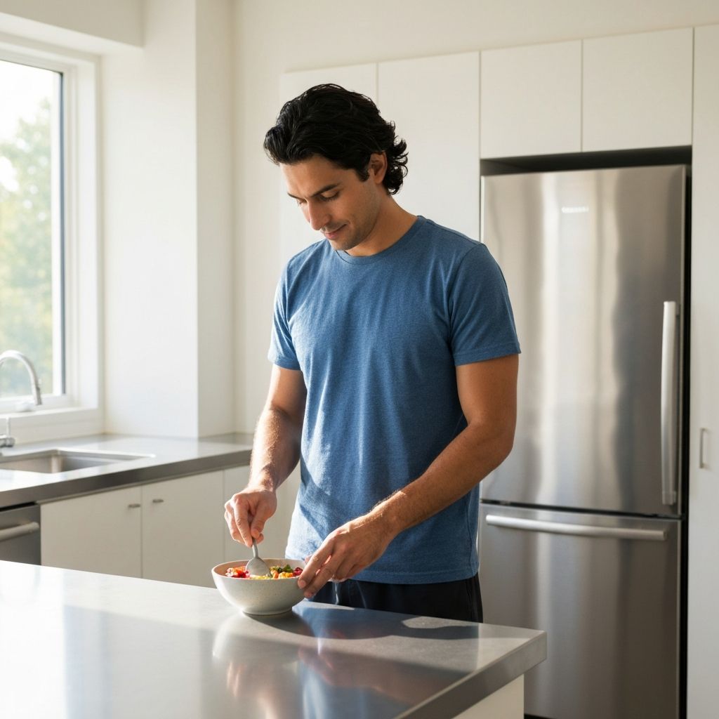 Men's daily wellness routine